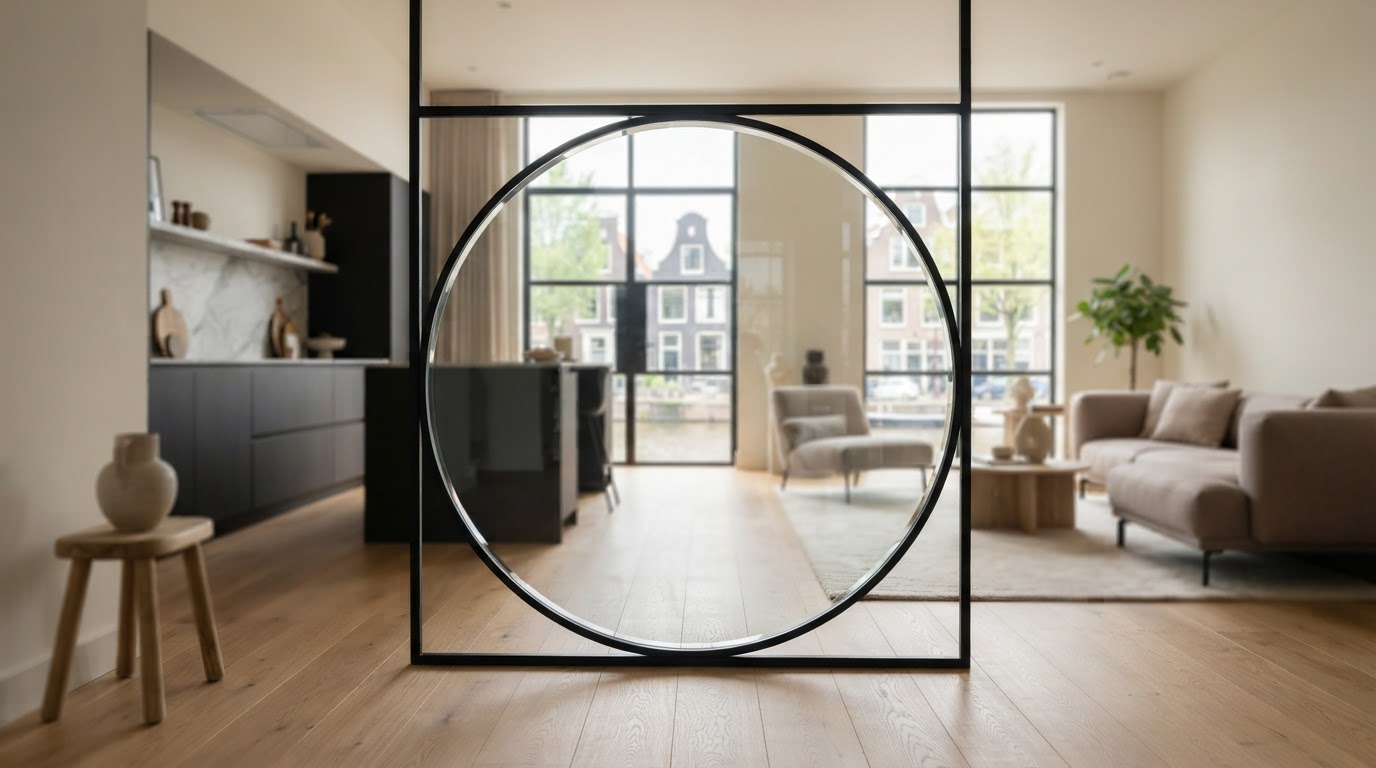Rond glas op maat voor tafel