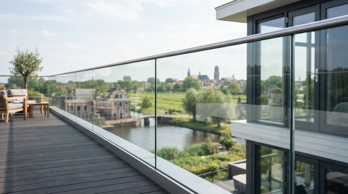 Glazen balustrade op maat