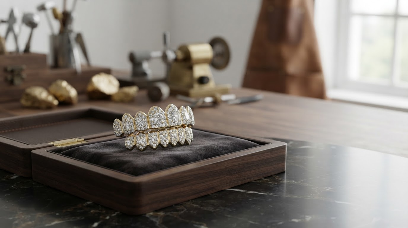 Gouden grill tanden