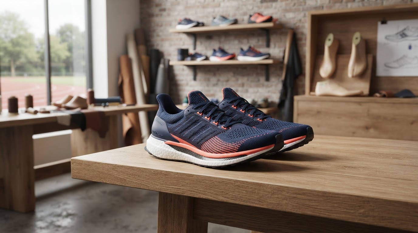 hardloper met op maat gemaakte schoenen