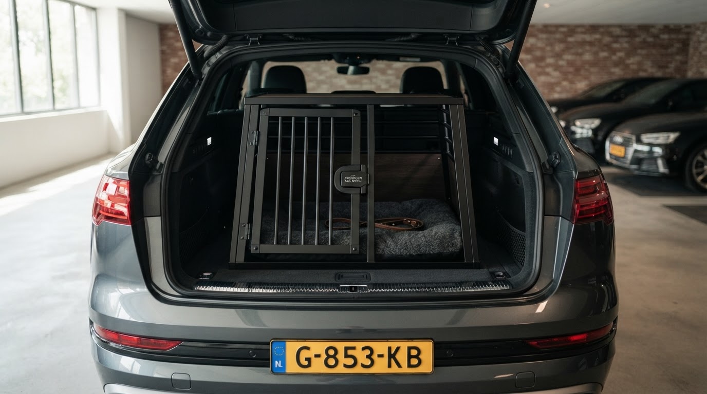 Hondenbench op maat in auto