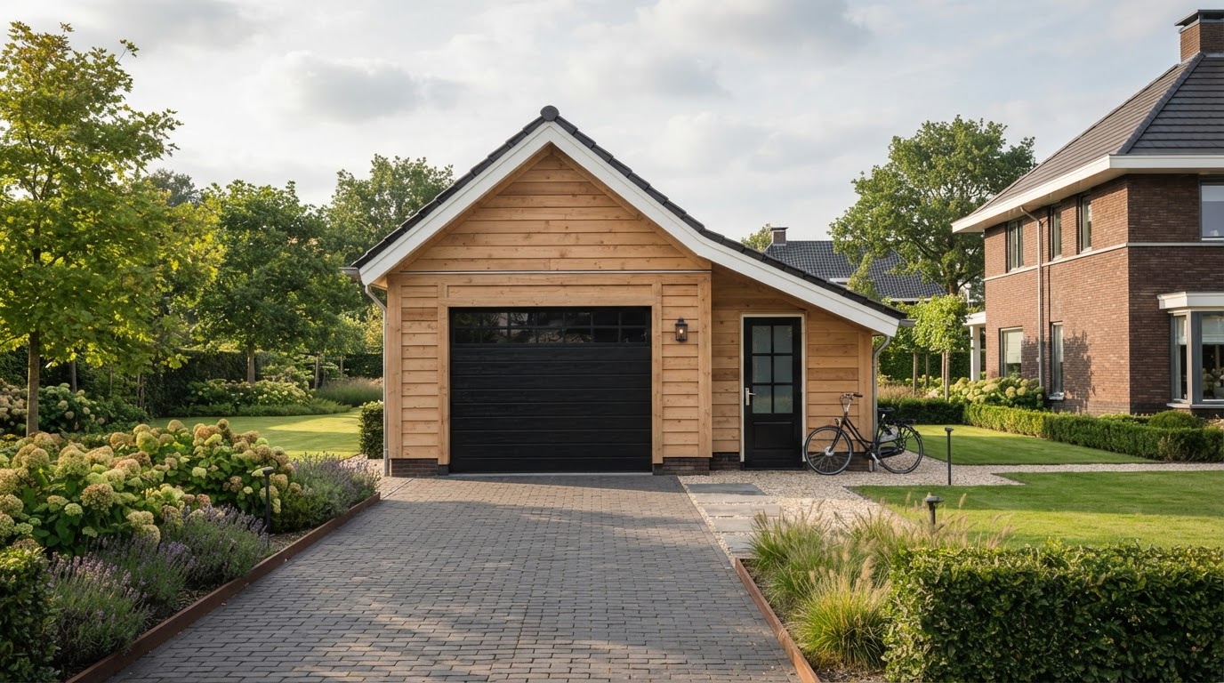 Houten garage op maat