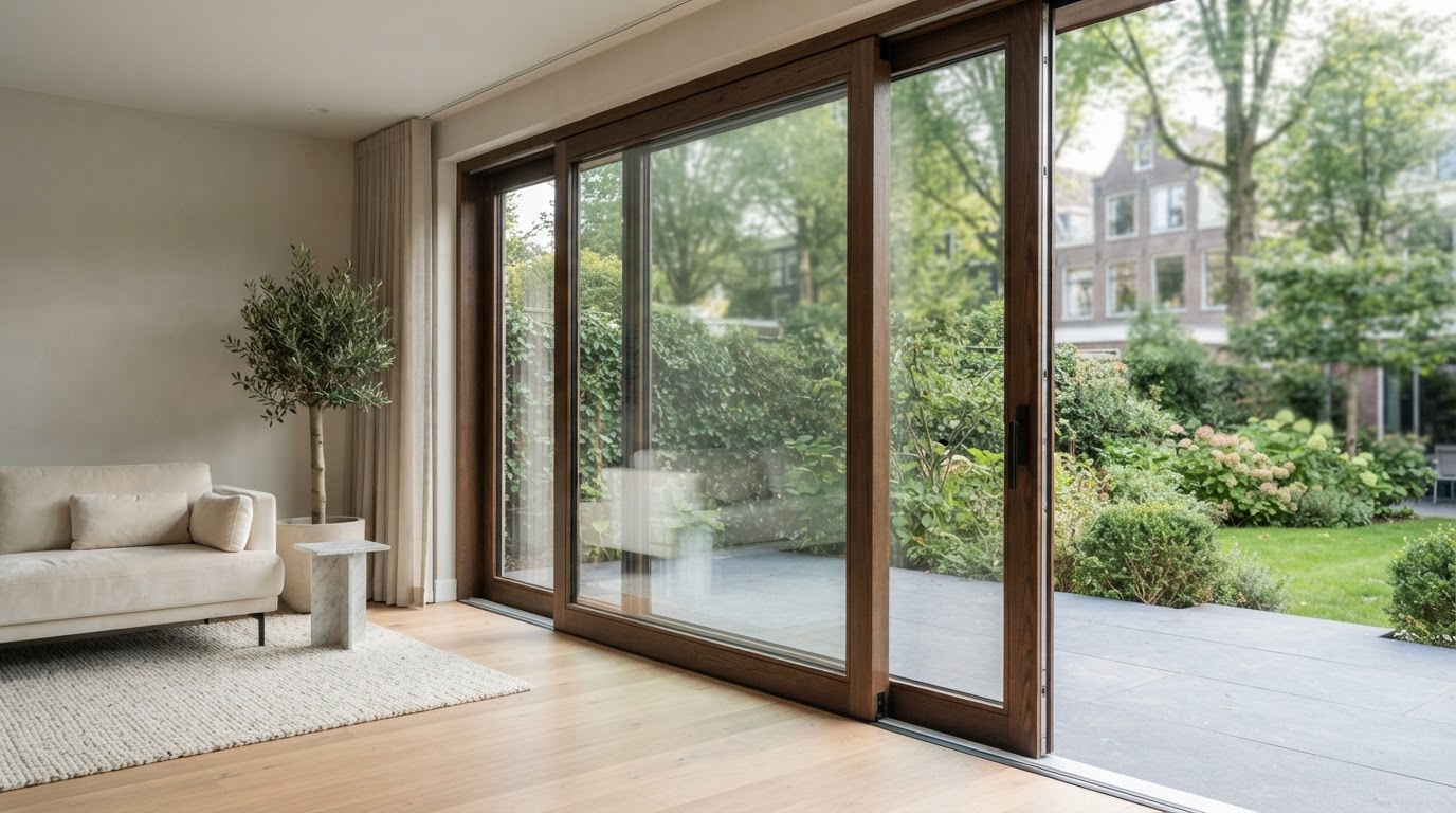 Houten schuifpui op maat