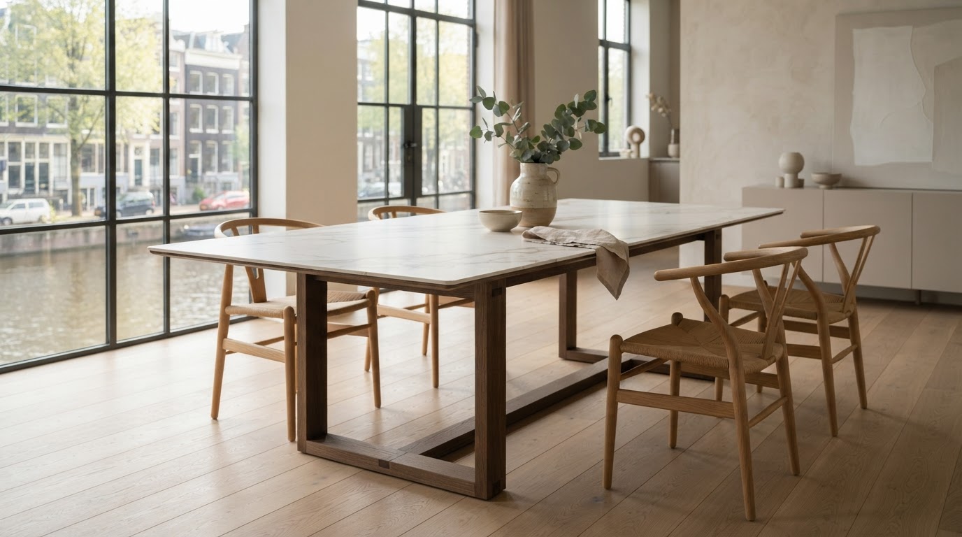 Keramische tafel op maat