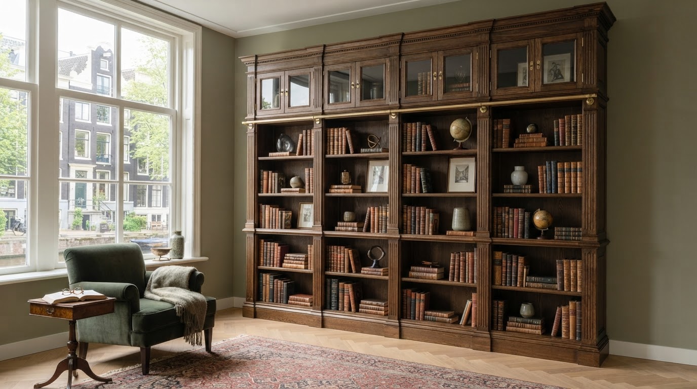 klassieke boekenkast op maat