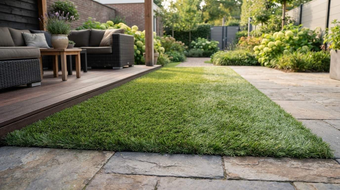 kunstgras op maat gesneden