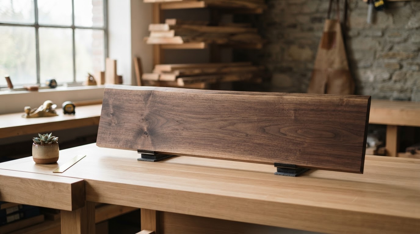 Op maat gemaakte notenhouten plank