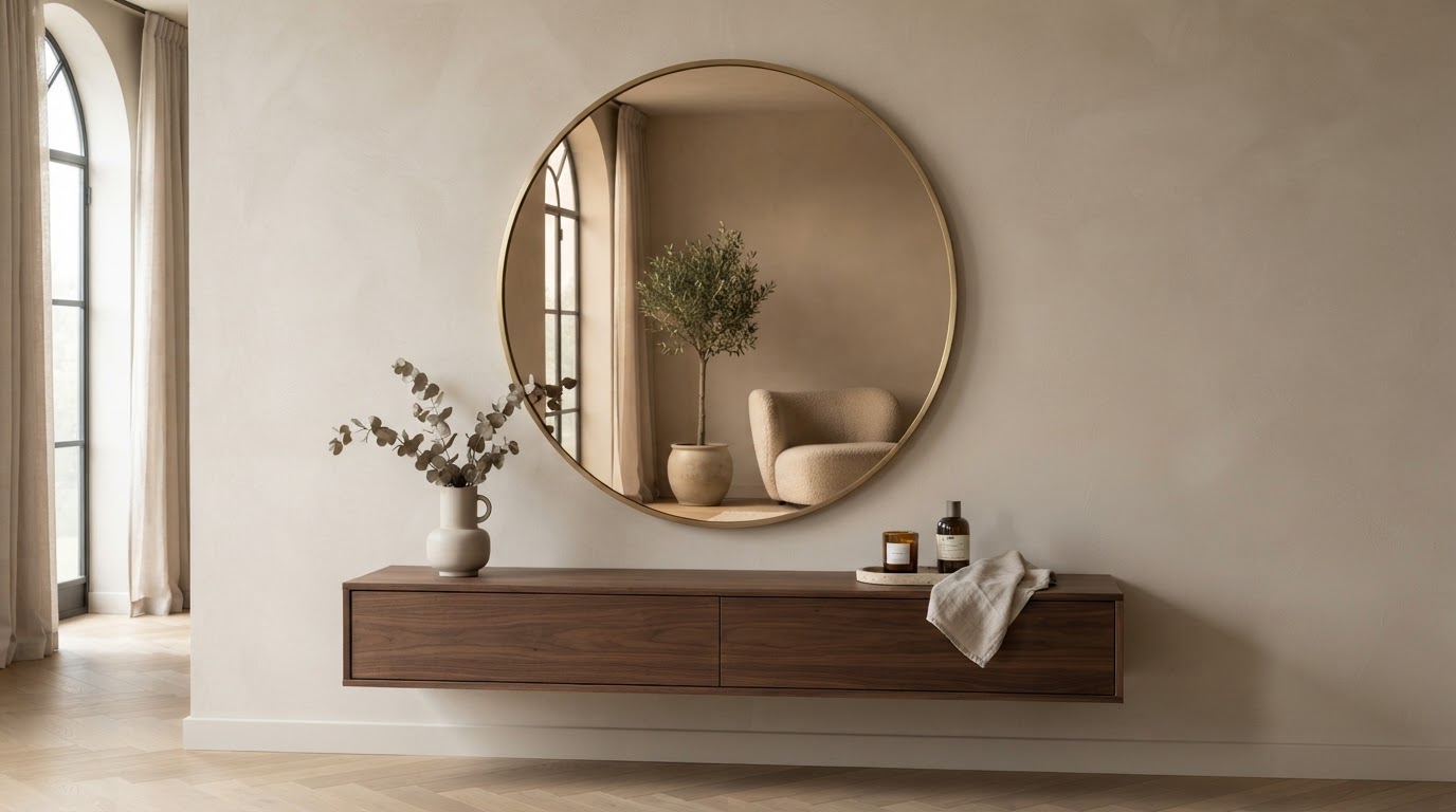 bronzen spiegel op maat