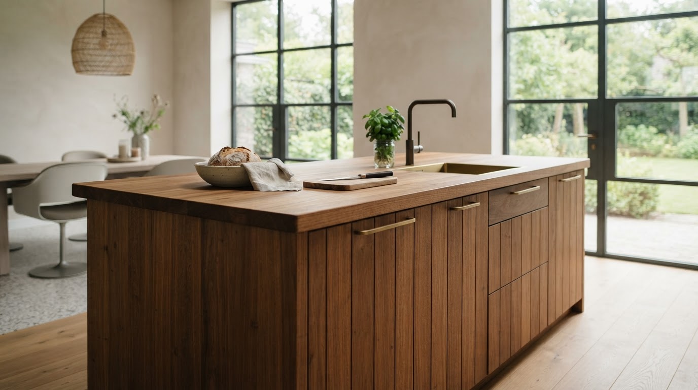 Teak houten meubel op maat