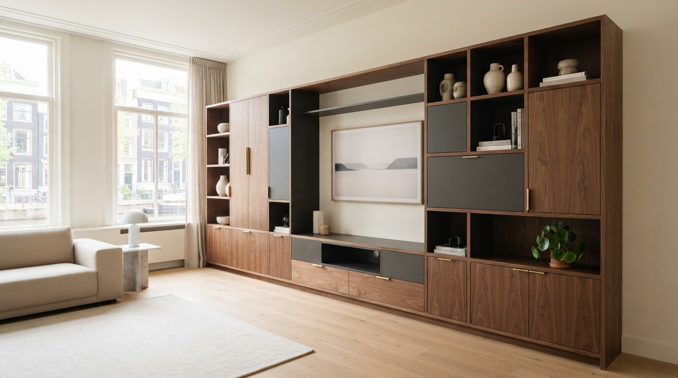 handgemaakte kast op maat door timmerman