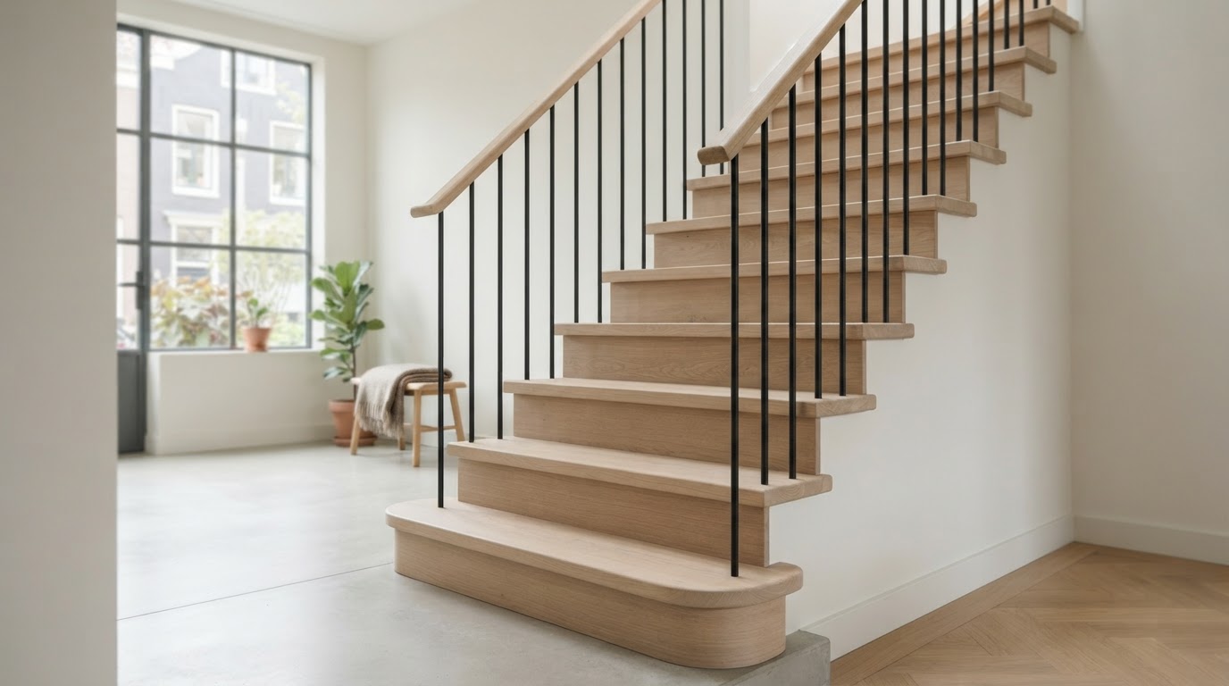 houten traptreden op maat