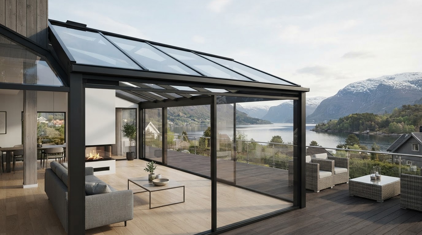 Custom glass roof