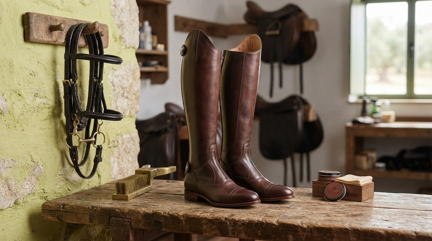 Botas de equitação à medida