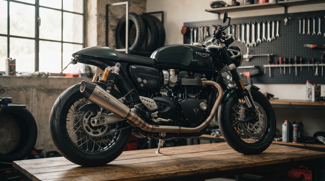 Escape de moto personalizado