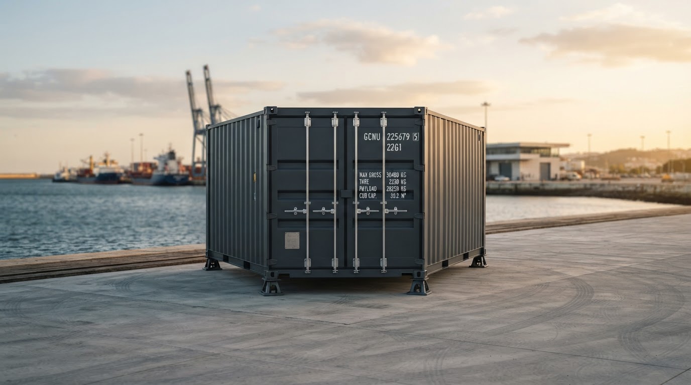 Container de 20 pés com dimensões