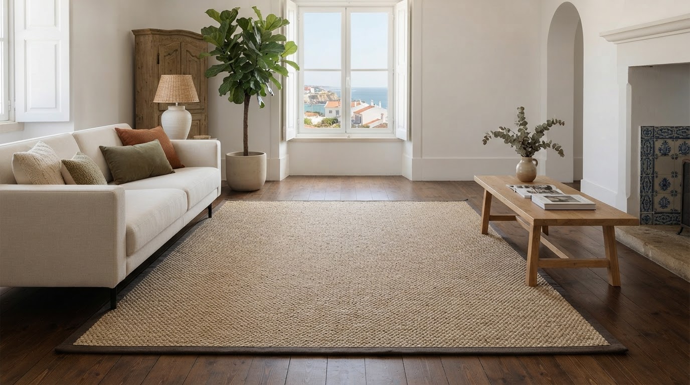 tapete de sisal feito à medida