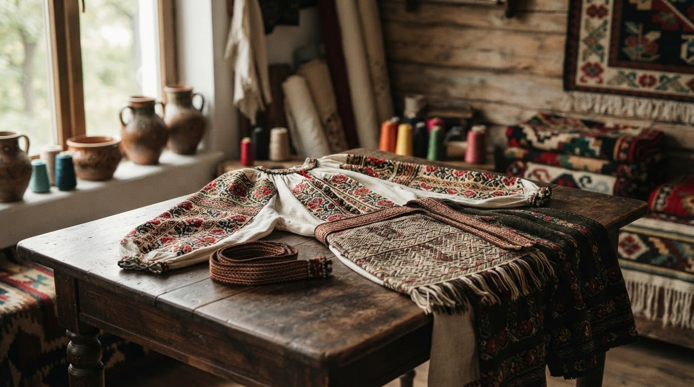 costum popular românesc la comandă