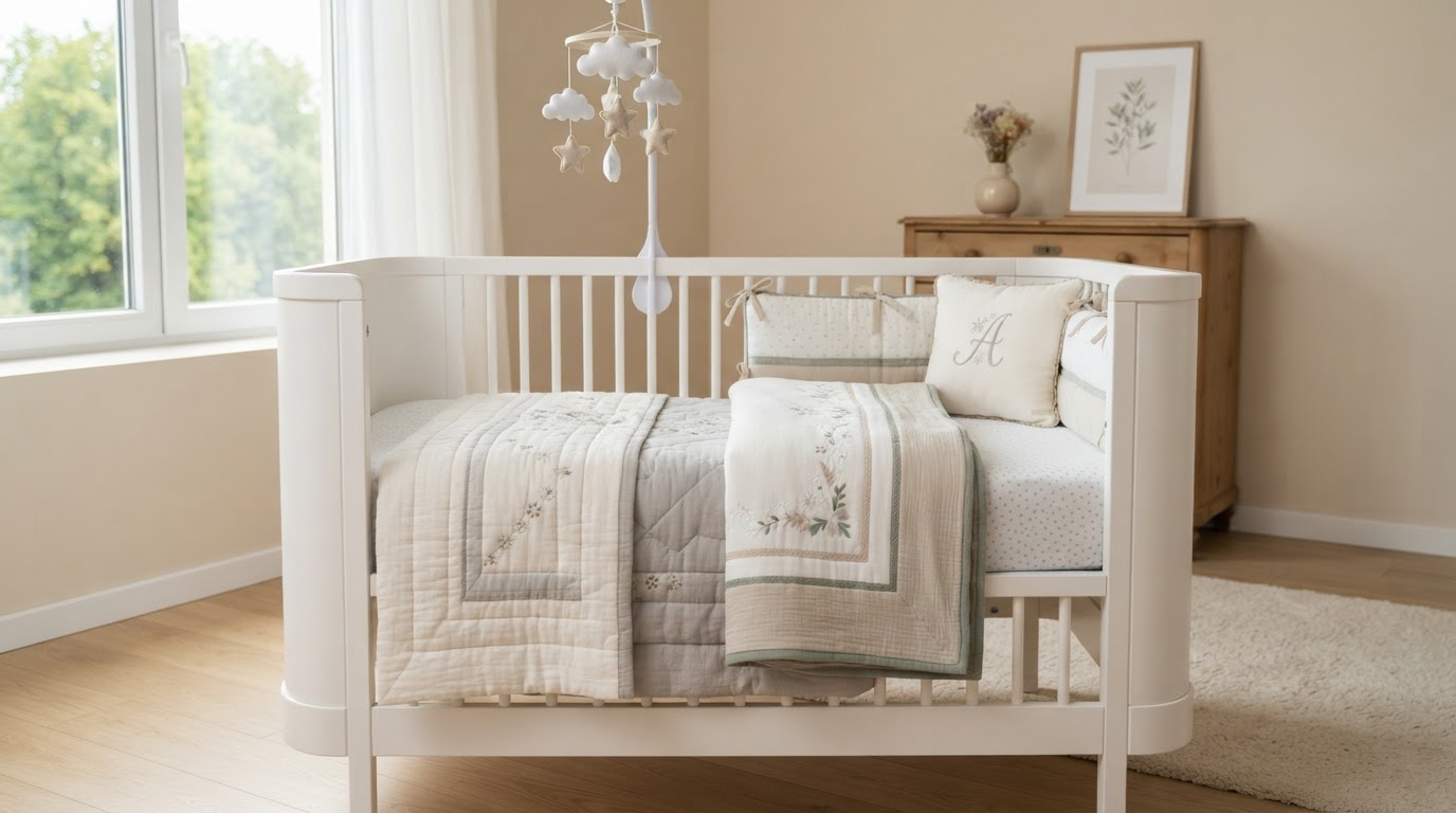 lenjerie patut bebe personalizata