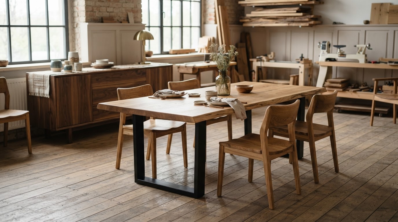mobilier lemn masiv la comanda