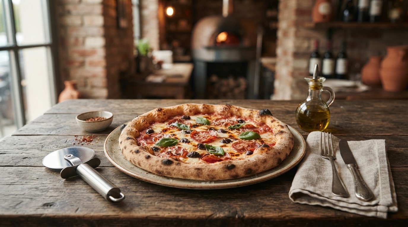 Pizza proaspătă la comandă