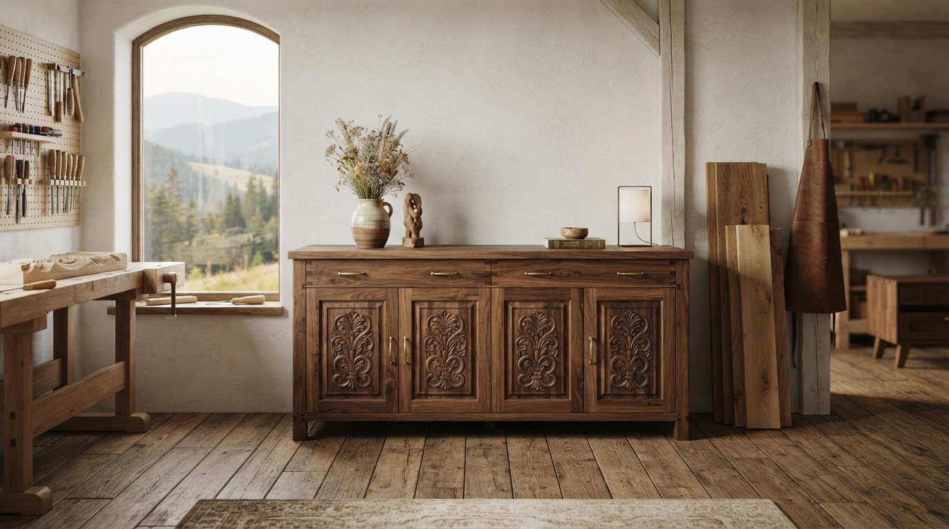 mobilier din lemn la comanda